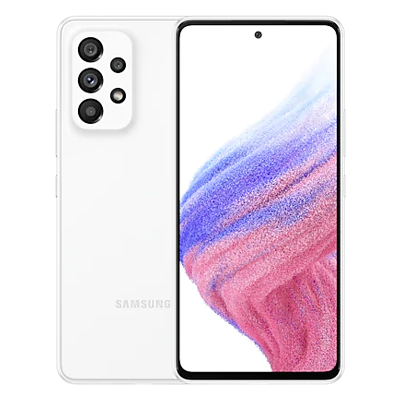 a samsung galaxy a 535g mobile in white