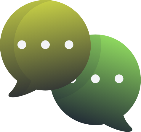 green messenger icons