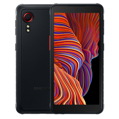 A samsung rugged xcover 5 mobile in black