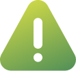 a green warning symbol
