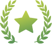 a green star
