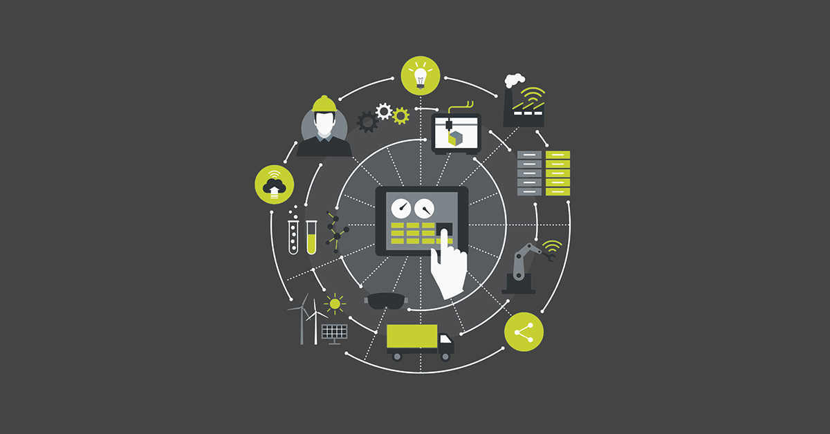 various it services connected to one central server