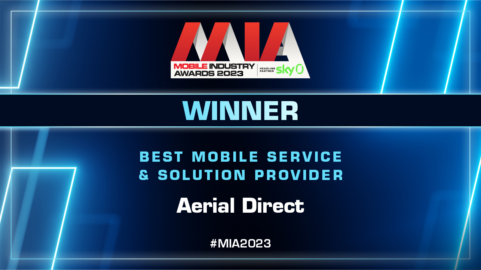 best mobile service and solution provider award at the mobile industry awards 2023